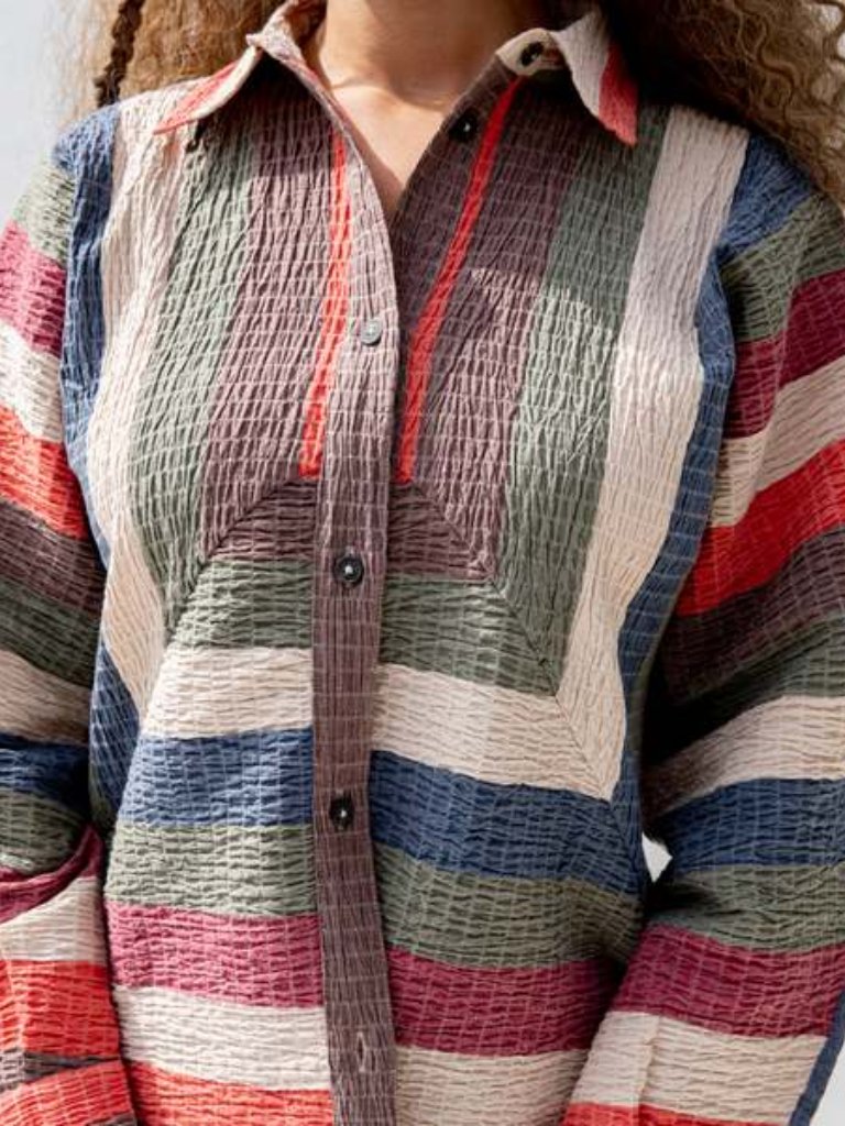 Mara Hoffman Melina Button Down Top M